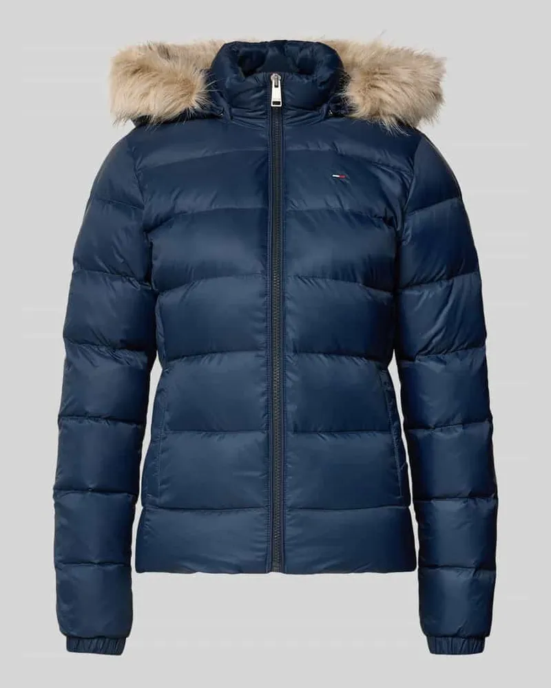 Tommy Hilfiger Shaped Fit Daunenjacke mit Logo-Stitching Marine
