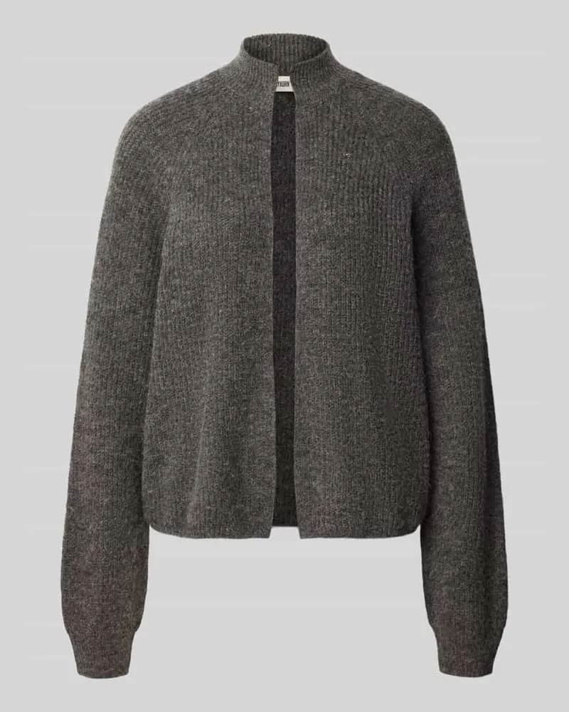 Drykorn Strickjacke aus Woll-Mix Modell 'LISINE Anthrazit