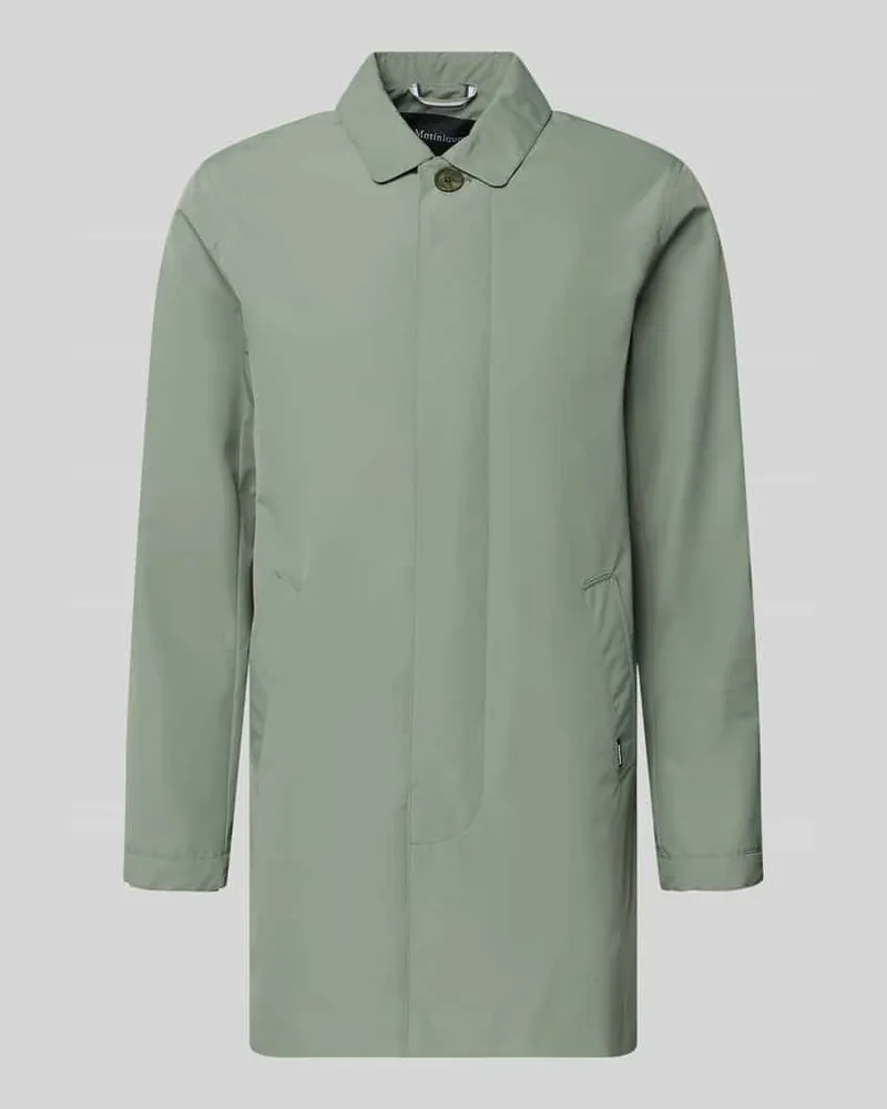 Matinique Kurzmantel mit verdeckter Knopfleiste Modell 'miles Gruen