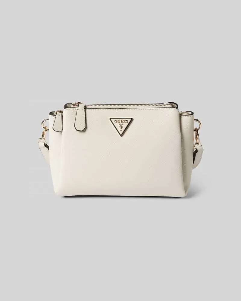 Guess Handtasche mit Label-Detail Modell 'NOELLE Ecru