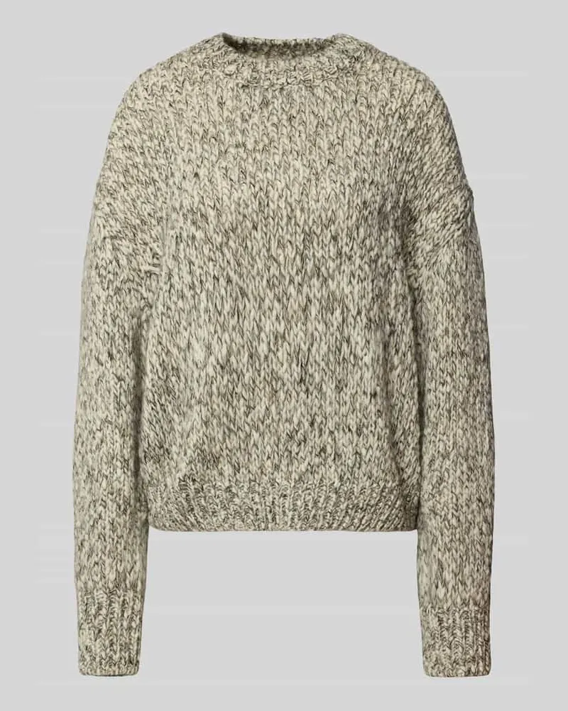 Marc O'Polo Loose Fit Strickpullover aus Woll-Alpaka-Mix Gruen