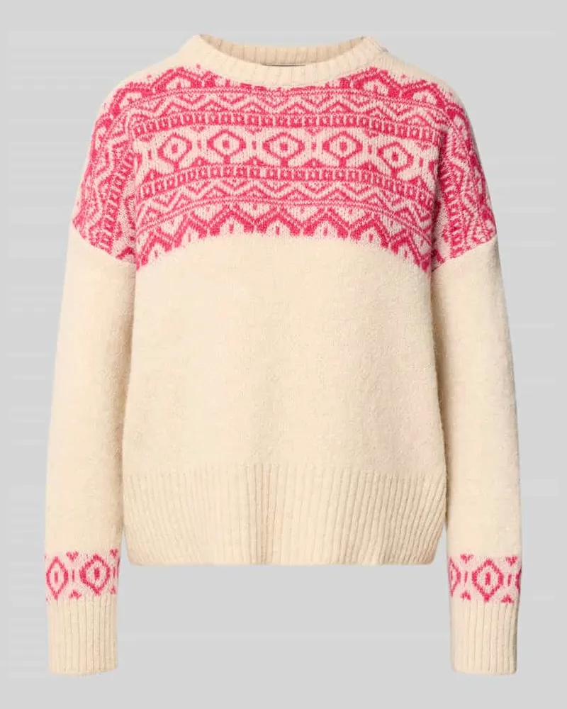 Miss Goodlife Strickpullover mit Baumwoll-Anteil Modell 'Nordic Sand