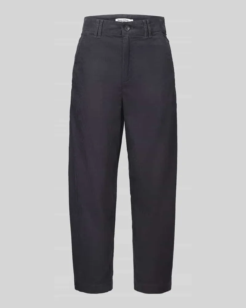 Marc O'Polo Loose Fit Cordhose aus reiner Baumwolle Anthrazit