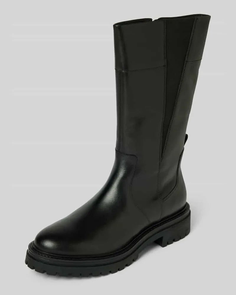 Geox Stiefel mit elastischen Einsätzen Black