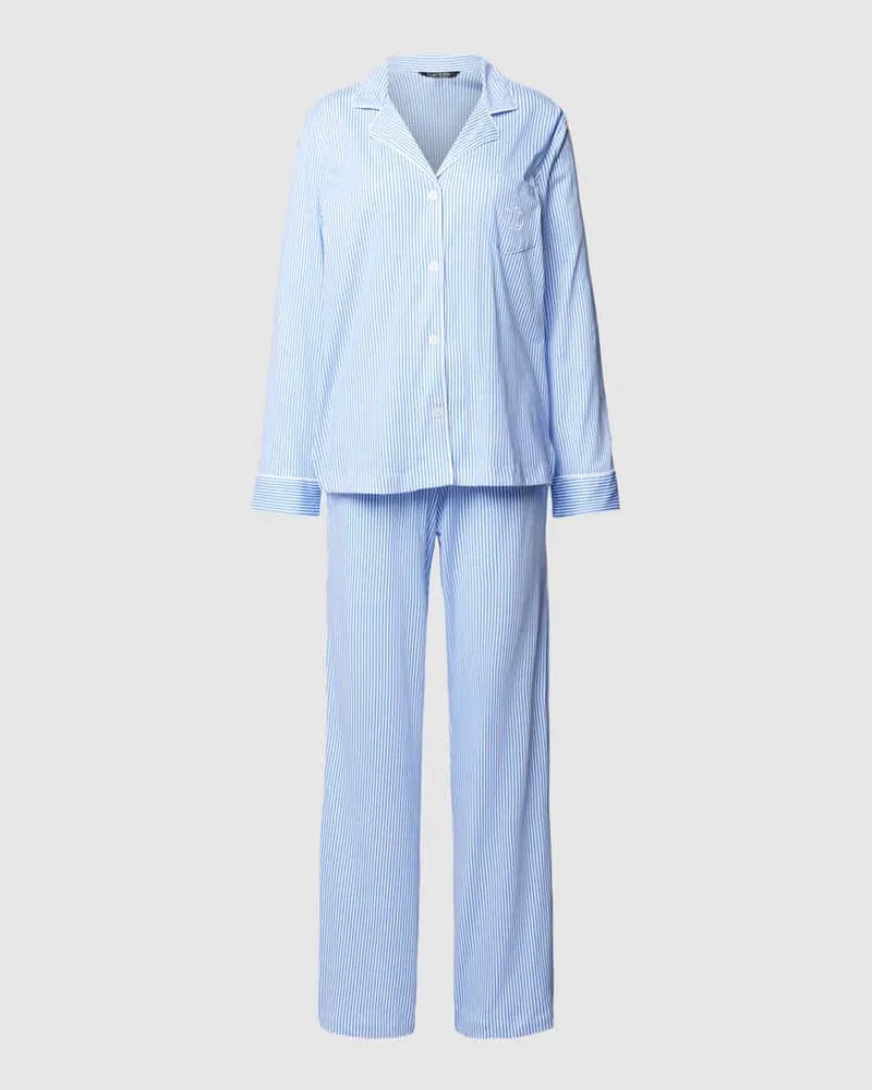 Ralph Lauren Pyjama mit Streifenmuster Bleu