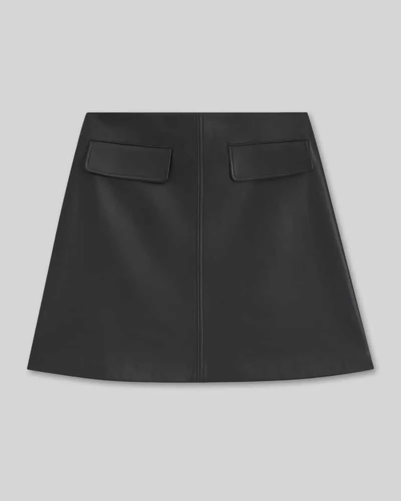 HUGO BOSS Minirock mit Ziertaschen Modell 'Rabare-1 Black