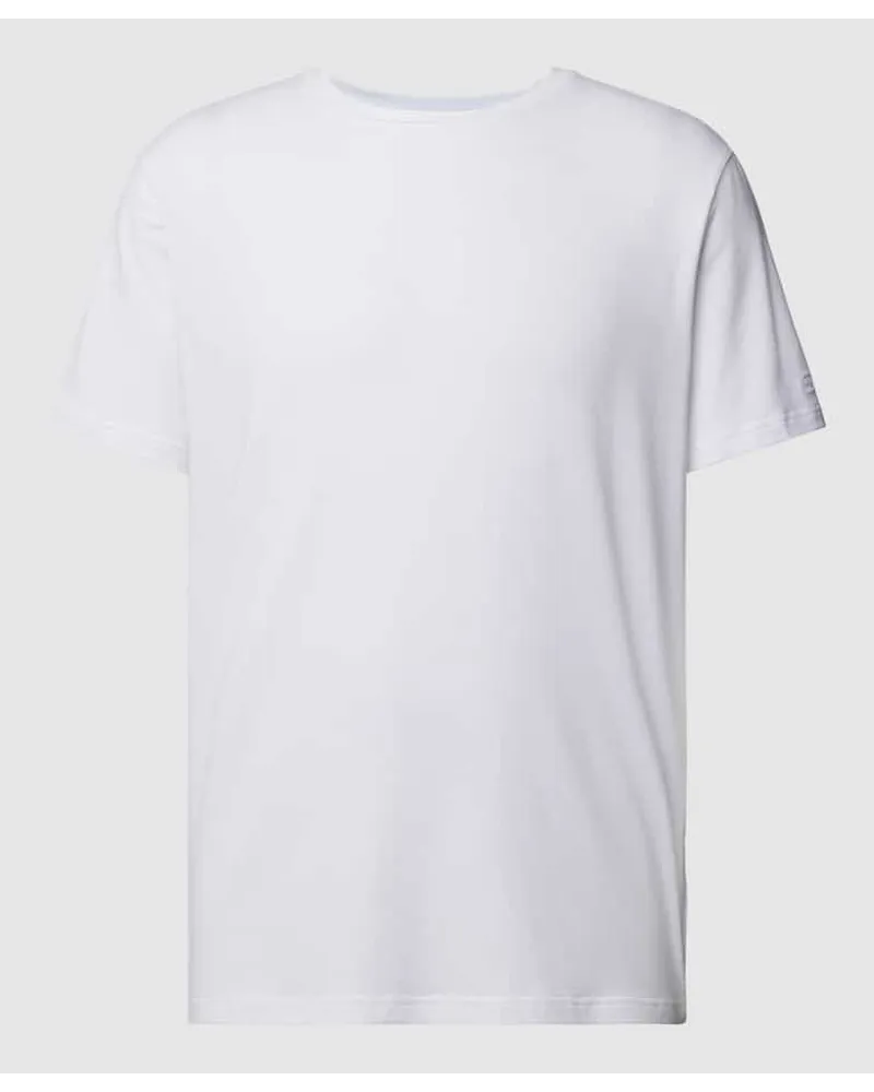 Tommy Hilfiger T-Shirt mit geripptem Rundhalsausschnitt im 2er-Pack Weiss