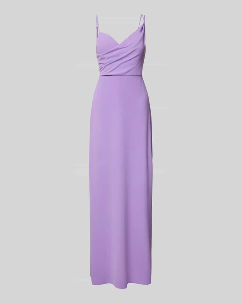 Vera Wang Abendkleid in Wickel-Optik Modell 'BORDEUX Violett