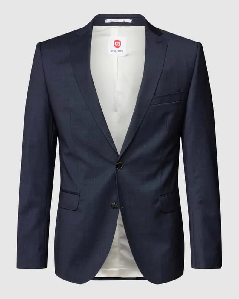 CG Slim Fit 2-Knopf-Sakko mit Zier-Detail Marine