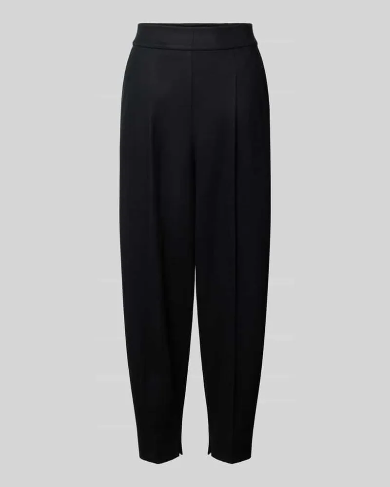 windsor. Barrel Fit Hose aus Woll-Mix Black