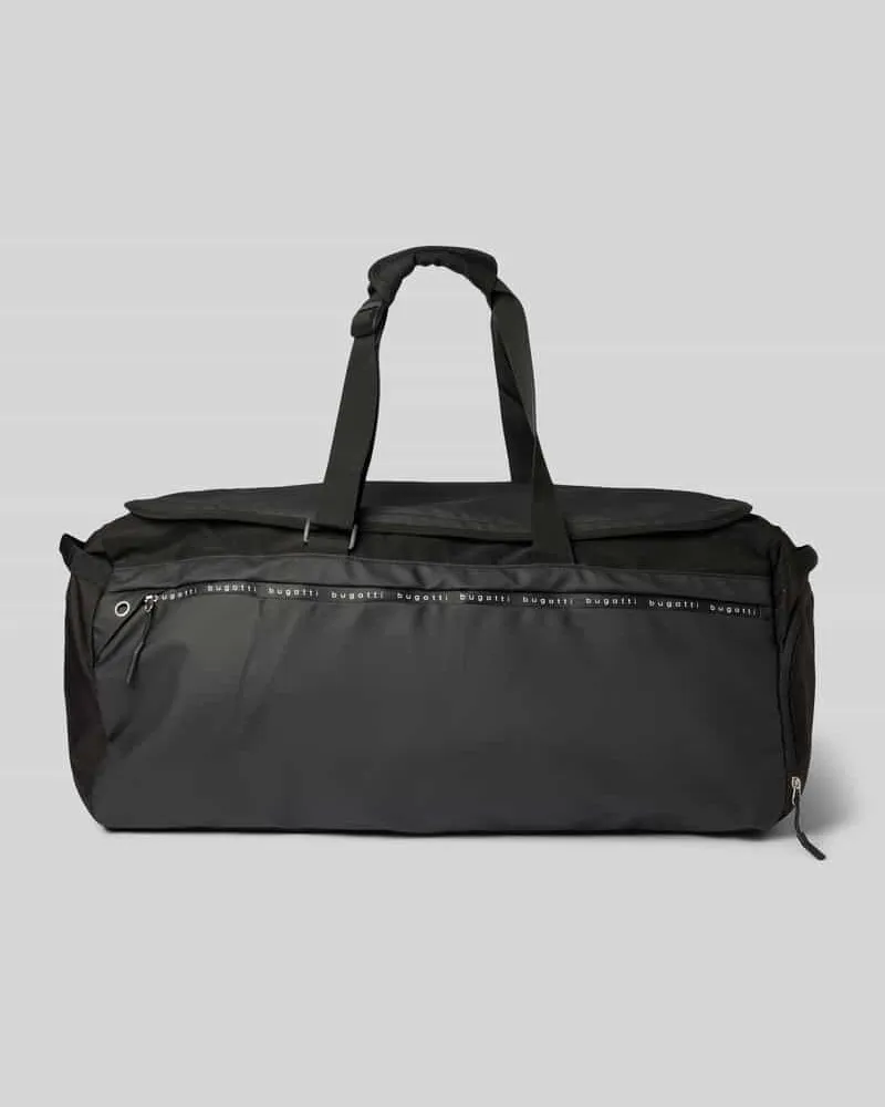 Bugatti Weekender mit Label-Details Modell 'Blanc Delight Black