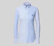 Slim Fit Poloshirt mit Button-Down-Kragen