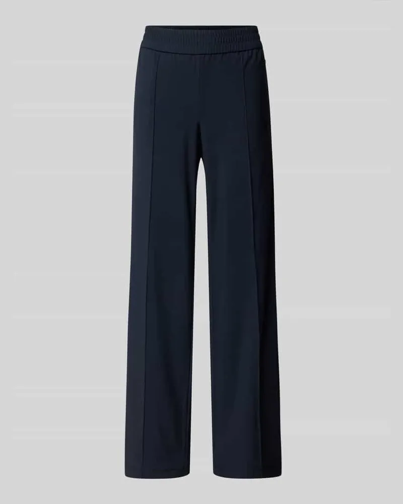 RAFFAELLO ROSSI  Straight Leg Stoffhose mit fixierten Bügelfalten Modell 'COSMEA Marine