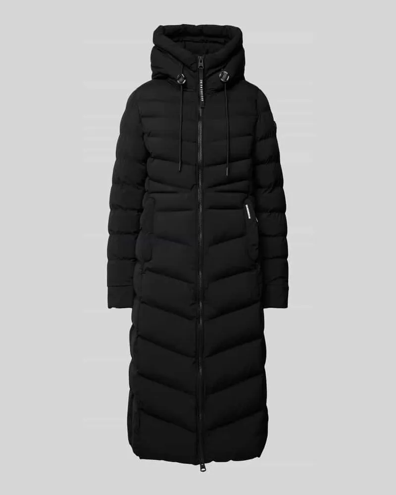 khujo Steppmantel mit Zweiwege-Reißverschluss Modell 'INGRAM3 MATT Black