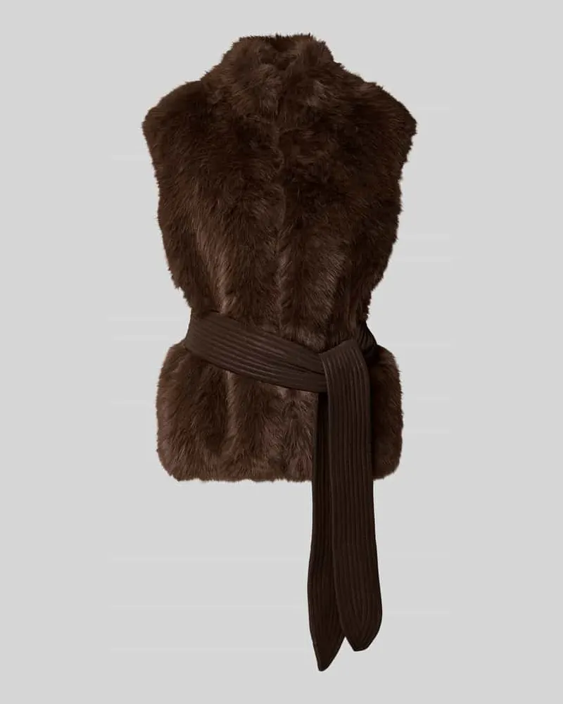 Liu Jo Weste aus Kunstfell Modell 'Gilet Dunkelbraun