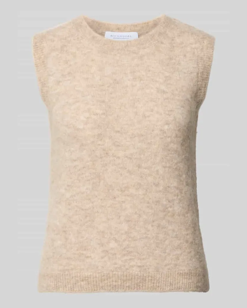 Rich&Royal Pullunder mit Rundhalsausschnitt Beige