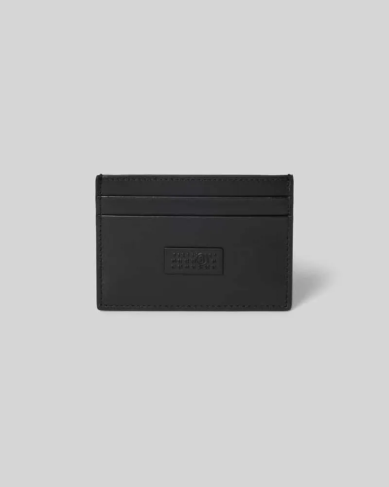 Maison Margiela Portemonnaie aus echtem Kalbsleder Black