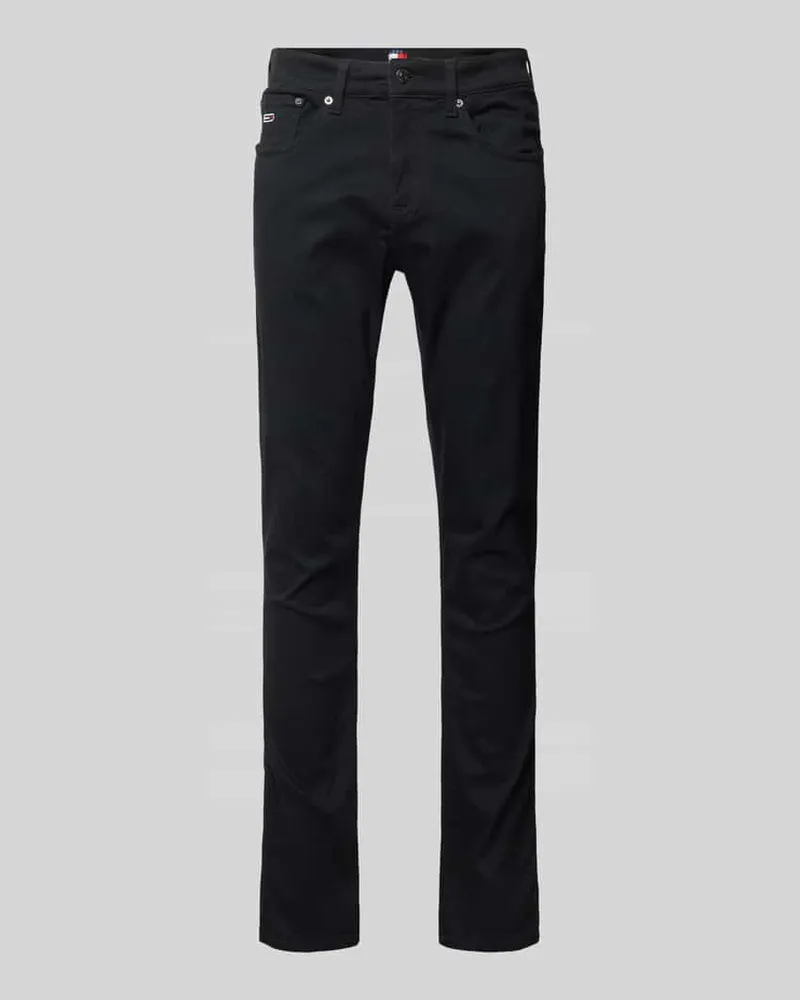 Tommy Hilfiger Slim Fit Jeans im 5-Pocket-Design Modell 'SCANTON Black