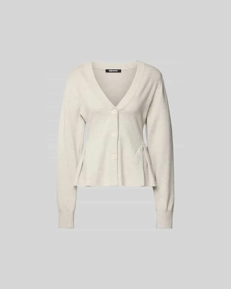 ROTATE Birger Christensen Cardigan mit Kaschmir-Anteil Weiss