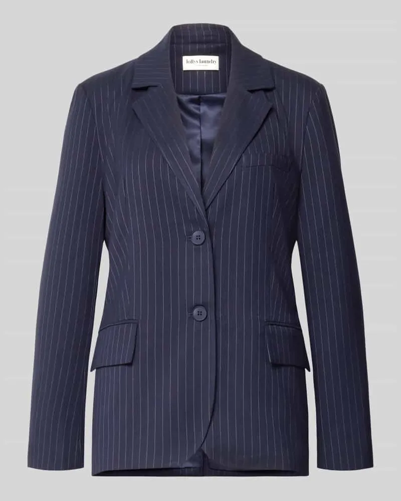 Lollys Laundry Regular Fit Blazer mit Viskose-Anteil Modell 'Ryan Marine