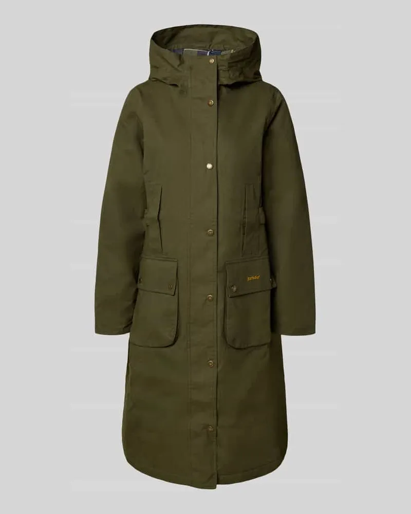 Barbour Regular Fit Funktionsmantel aus Baumwoll-Mix Modell 'BAMBURGH Oliv