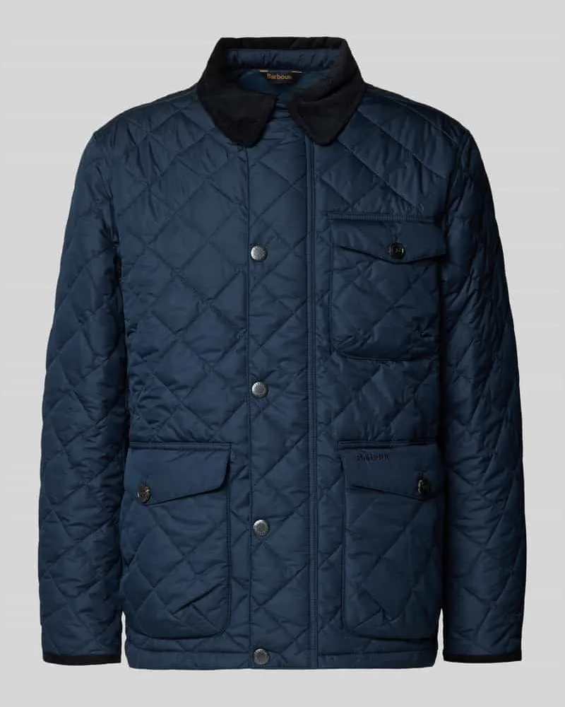 Barbour Regular Fit Steppjacke mit Zweiwege-Reißverschluss Modell 'HORNBY Marine