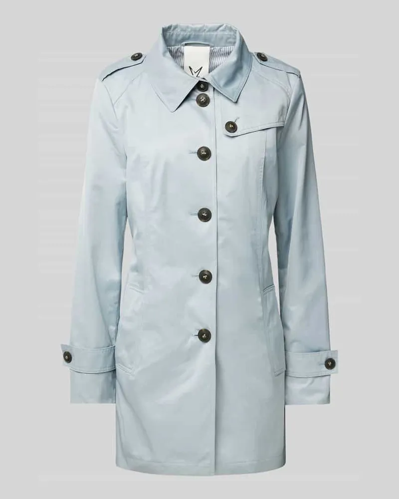 Fuchs Schmitt Trenchcoat mit Leistentaschen Hellblau