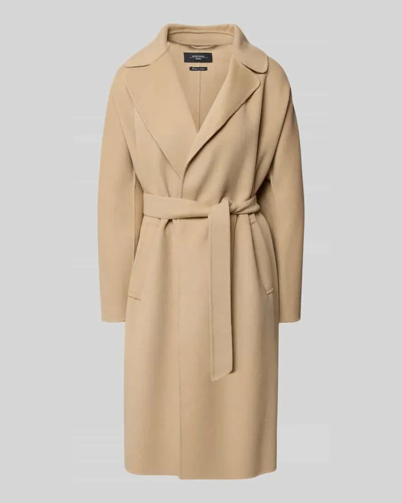 Max Mara Regular Fit Wollmantel aus Schurwoll-Mix Modell 'CIVADA Camel