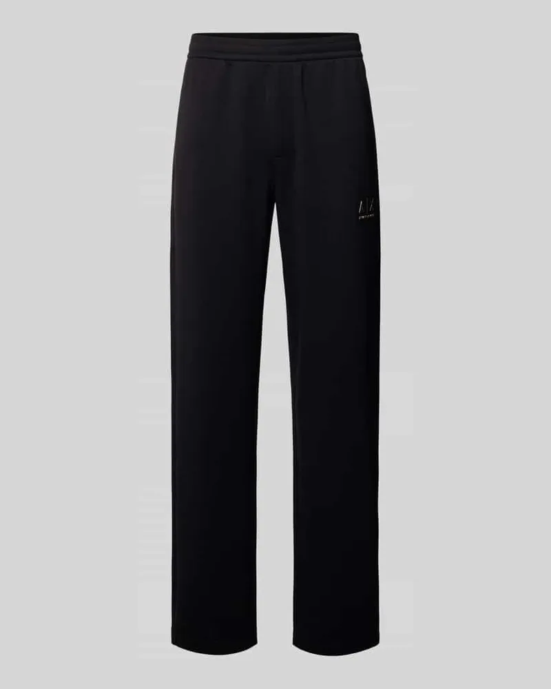 Armani Exchange Sweatpants mit elastischem Bund Black