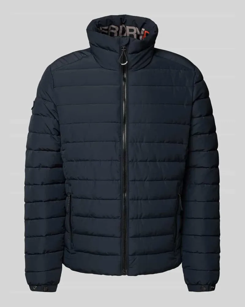 Superdry. Steppjacke mit Stehkragen Modell 'Fuji Dunkelblau