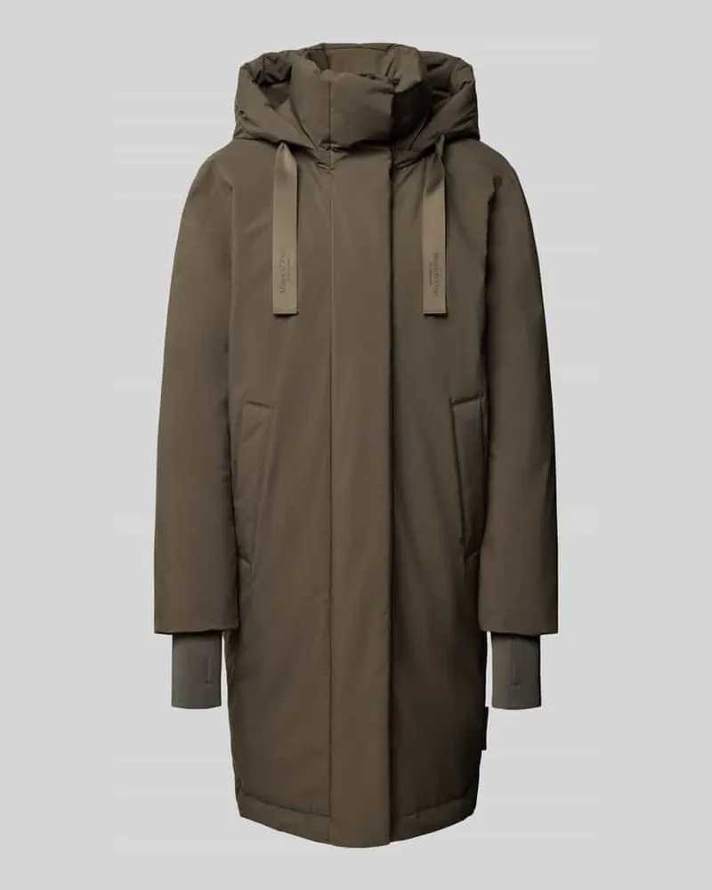 Marc O'Polo Relaxed Fit Parka mit Kapuzenkragen Oliv