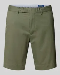 Ralph Lauren Slim Stretch Fit Shorts im unifarbenen Design Khaki