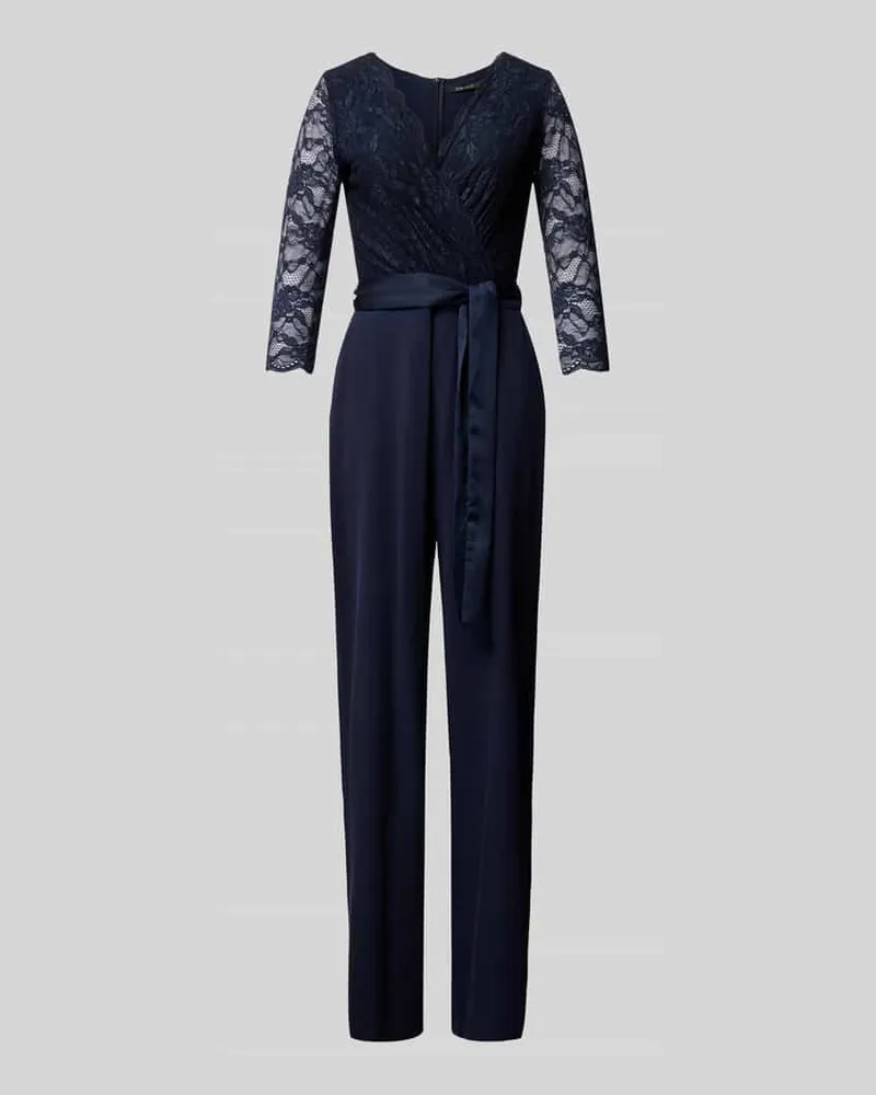 Swing Jumpsuit in Wickel-Optik Marine
