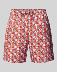 Lyle & Scott Shorts mit floralem Muster Rot