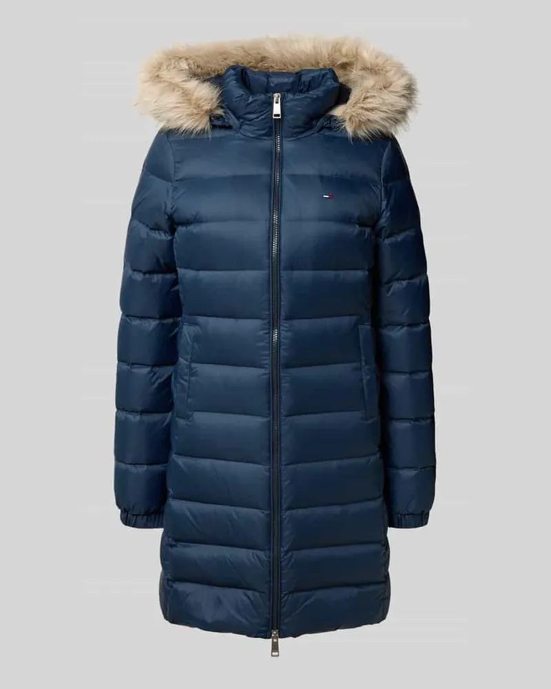 Tommy Hilfiger Regular Fit Daunenmantel mit Entendaunen-Füllung Dunkelblau