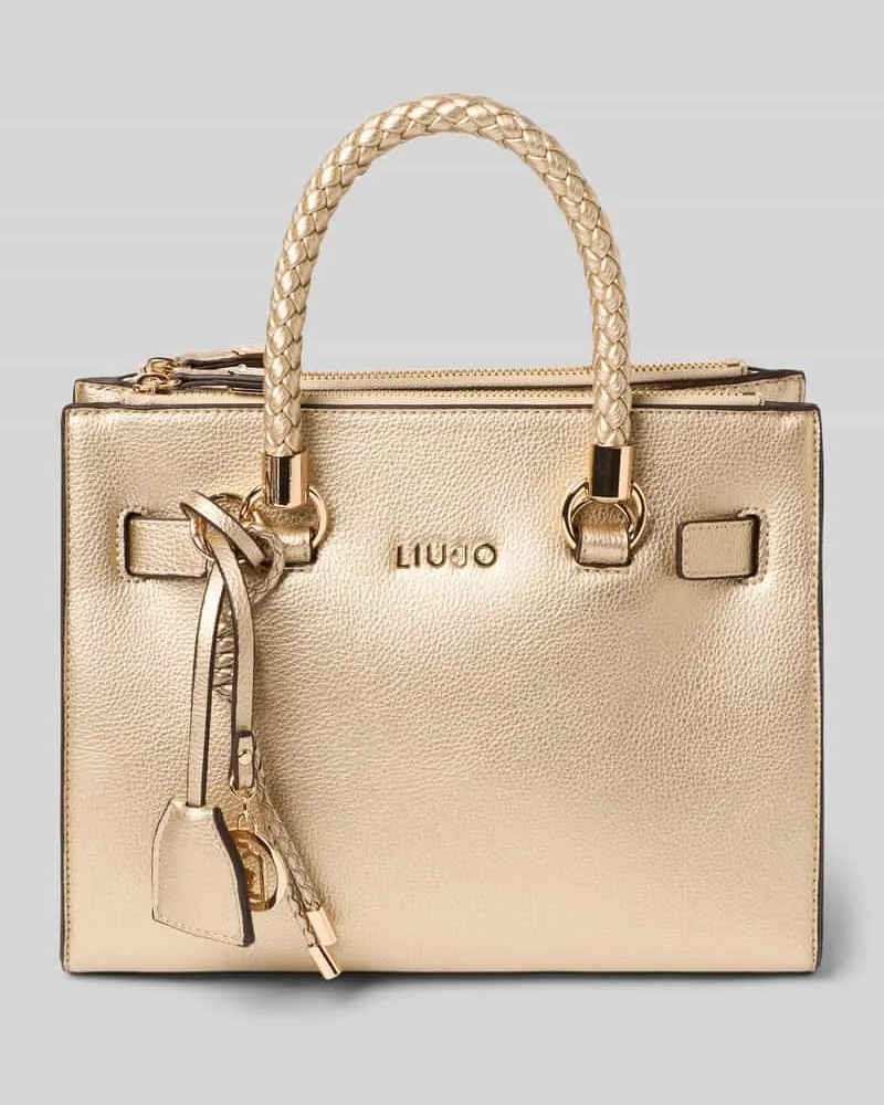 Liu Jo Handtasche mit Label-Applikation Modell 'SATCHEL MANHATTAN Gold