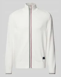 Tommy Hilfiger Strickjacke mit Label-Detail Offwhite