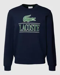 Lacoste Classic Fit Sweatshirt mit Label-Print Marine