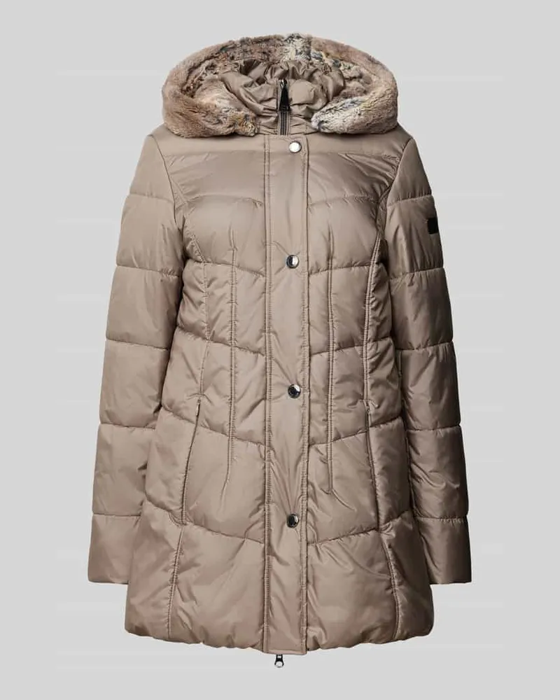 Betty Barclay Steppjacke mit Zweiwege-Reißverschluss Taupe