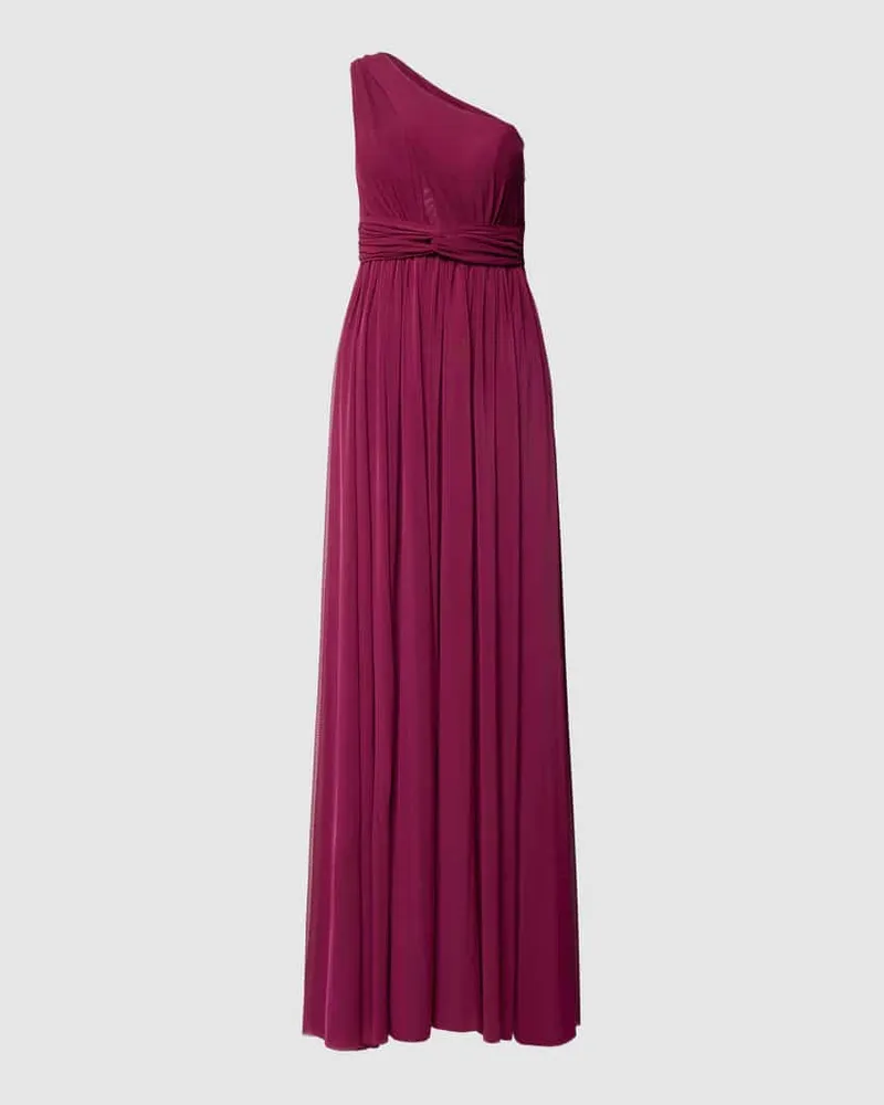 TROYDEN Abendkleid mit Taillenband Kirsche