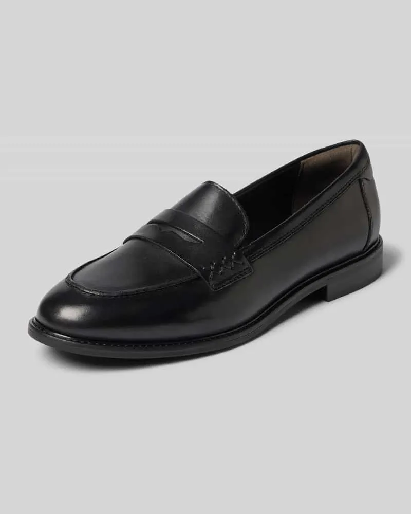 Tamaris Loafer aus echtem Leder Black