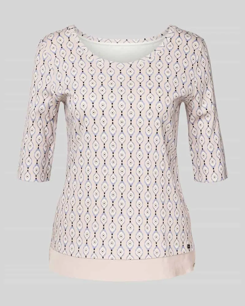 Marc Cain T-Shirt mit 1/2-Ärmel Kitt