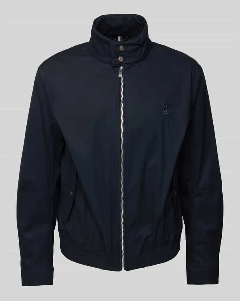 HUGO BOSS Jacke mit Stehkragen Marine