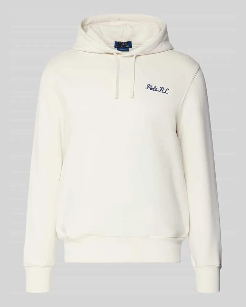 Ralph Lauren Regular Fit Hoodie aus Baumwoll-Mix Offwhite