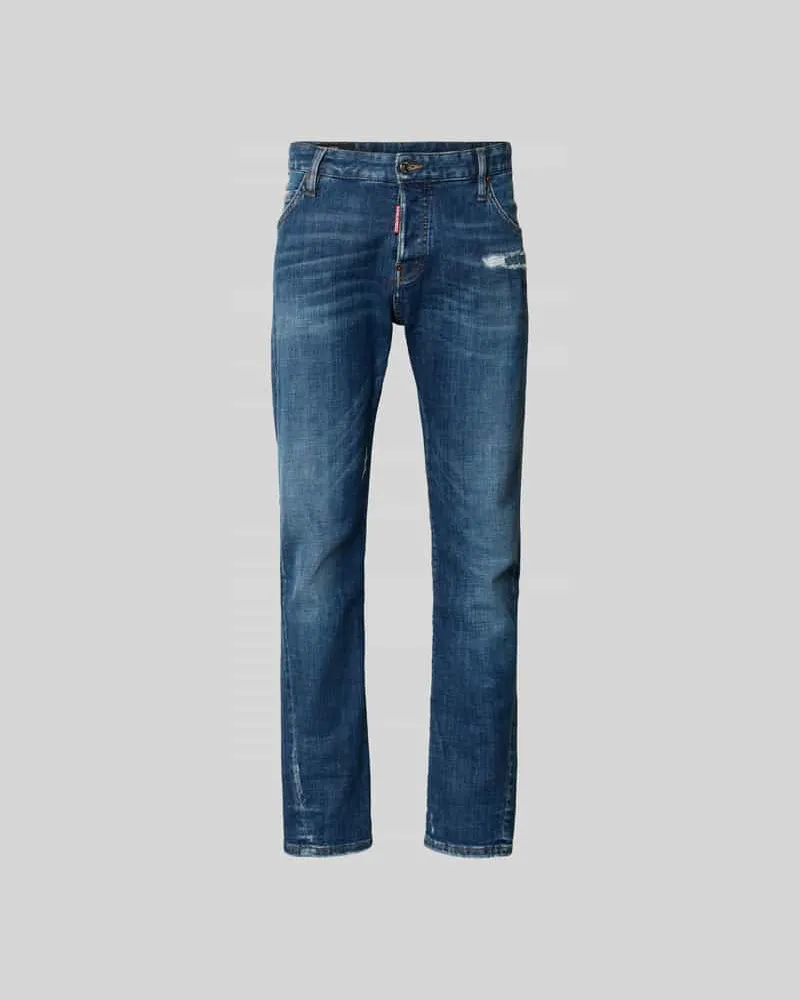 Dsquared2 Slim Fit Jeans aus Baumwoll-Mix Blau
