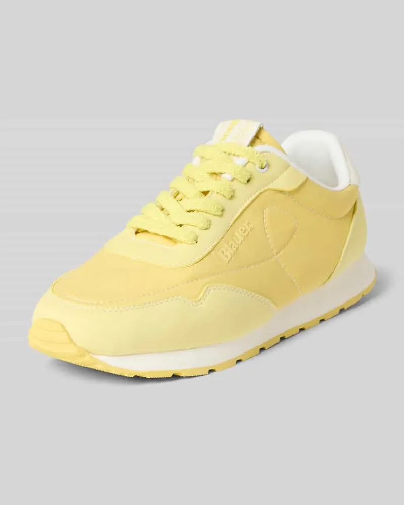 Blauer Sneaker mit Logo-Detail Modell 'Swink Hellgelb