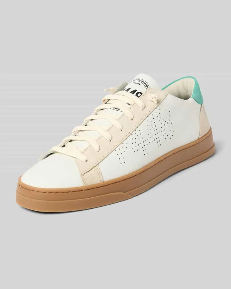 P448 Sneaker mit Label-Print Modell 'JACK Weiss