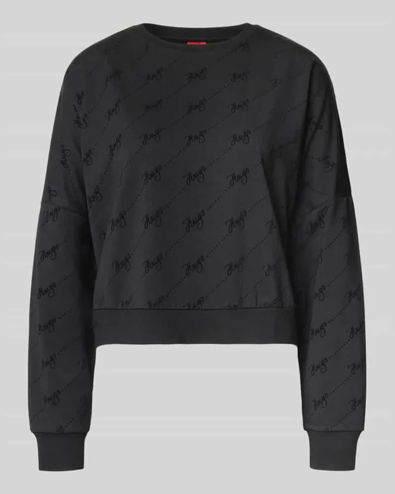 HUGO BOSS Oversized Sweatshirt aus Baumwoll-Mix Modell 'LOKKY Black