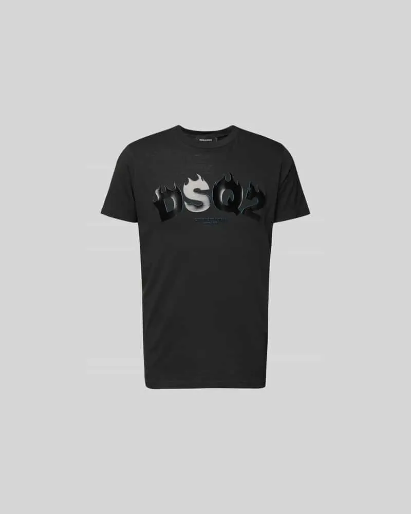 Dsquared2 T-Shirt mit Label-Print Black
