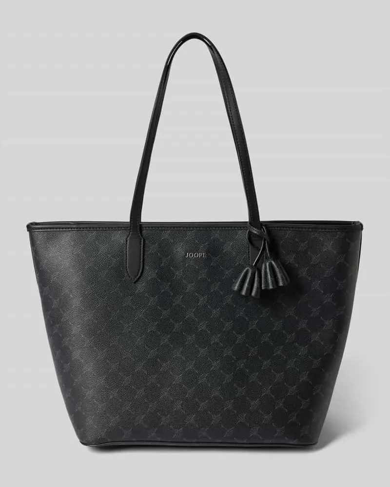 JOOP! Shopper mit Logo-Muster Modell 'lara Dunkelgrau